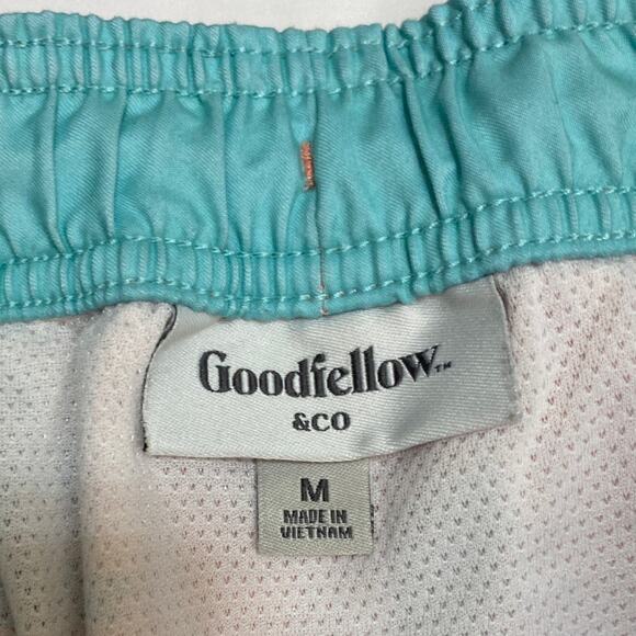 Goodfellow Men's Board Shorts Swim Trunks Size M Floral Vacation Pool Lined Pink - Picture 6 of 10